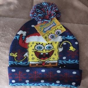 Nickelodeon Multicolor SpongeBob Beanie with Pom